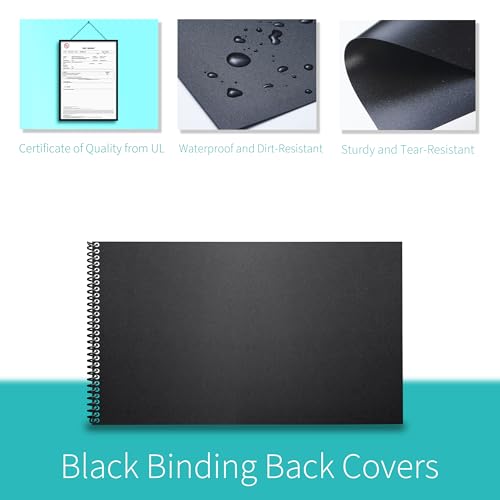 Image of Binditek 100 Pack Binding Covers Set, 8.5x14 Inches, 8Mil PVC & 12Mil Poly