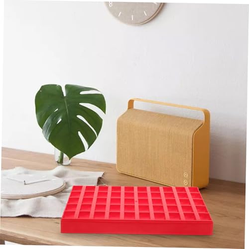 Caja organizadora plástica para monedas roja miniatura 5