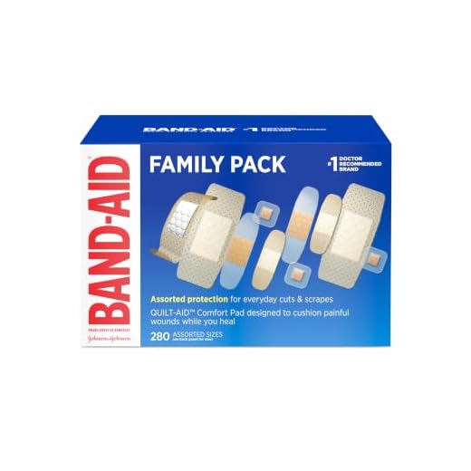 BAND-AID Brand Adhesive Bandages Family Pack, Assorted Sizes, 280 Count