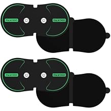 Wireless Tens Unit Electrode Pads - 4.4 in x 2.2 in Tens Unit Electrode Pads for Standard 3mm snap connectors - Compatible with 1.1 in Distance Between the Centers of the Two Snaps4pack