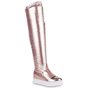 stiefelparadies Damen Stiefel Lack Overknees Keilabsatz Glitzer Boots Schuhe 149460 Rose Gold Lack 39 Flandell stiefelparadies Damen Stiefel Lack Overknees Keilabsatz Glitzer Boots Schuhe 149460 Rose Gold Lack 39 Flandell