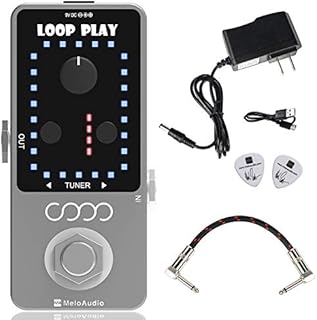 MeloAudio Guitar Looper Pedal Loop Effects 10 Minutes Looping Time Loop Station 9