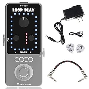 MeloAudio Gitaar Looper Pedaal Loop Effecten 10 Minuten Looping Time Loop Station 9 Loops 40 minuten Record Time met USB…