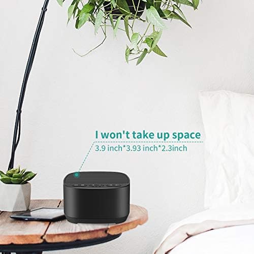 Magicteam Sleep Sound White Noise Machine with 40 Natural Soothing Sounds and Memory Function 32 Levels of Volume Sleep Timer Sound Therapy for Baby Kids Adults (AC Adapter Not Included)