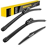 For GM 15232653 Rear Wiper Arm Blade - Fit 2007-2009 Chevy Trailblazer, GMC Envoy - MIKKUPPA Back Windshield Wiper Assembly
