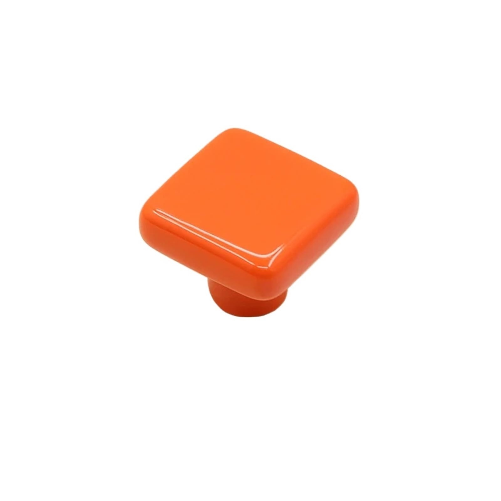 Zeahkri Orange Cute Cabinet Handle 4Pcs 32Mm Square Colorful Ceramic Cabinet Knobs