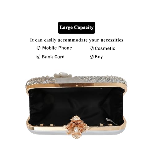 DA BODAN Womens Vintage Floral Embroidery Clutch Evening Bag by DA BODAN - Used condition - Image 6