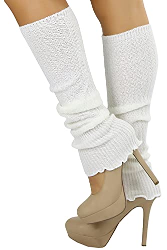 Image of ToBeInStyle Women's Ribbed Acrylic Footless Leg Warmers