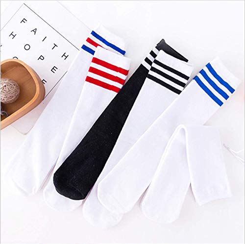 Kids Child Soccer Socks Knee High Tube Socks Toddler Girls Uniform Socks Cotton Cute Sport Stocking For Boys Girls 1 Pair White Red One Size #TOP3