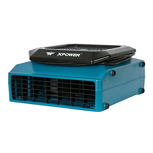 Xpower Xl-730A 1/3 Hp, 1150 Cfm, 5 Speed Sealed Motor Low Profile Fan, Air Mover, Carpet Dryer With Build-In Gfci Power Outlets For Daisy Chain (Abs) #TOP1