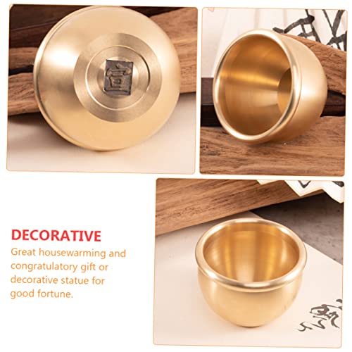 Cornucopia de cobre Zerodeko decoración elegante de mesa con tres piezas de lujo 3