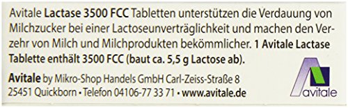 Laktase Tabletten Avitale 3500 FCC, 100 Stück