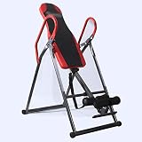 💪 【Máquina invertida fácil de usar】 La altura se puede ajustar, adecuada para personas de 147-185 cm. Los apoyabrazos antideslizantes en ambos lados facilitan el control y la rotación. Se trata de una máquina invertida que puede utilizar toda la familia. La estructura es simple, fácil de montar, las niñas también pueden instalarla fácilmente.
