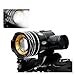 LED Bicycle Headlight, Adjustable Zoom, USB Charging, Waterproof