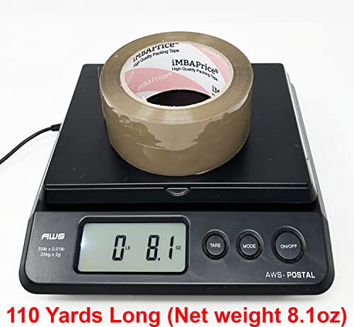 Imbaprice Sealing Tape - 1 Box Of Premium (36 Roll Of 110 Yards) 36X330 Feet Long 2" Wide Brown Shipping Packaging Tape #TOP3