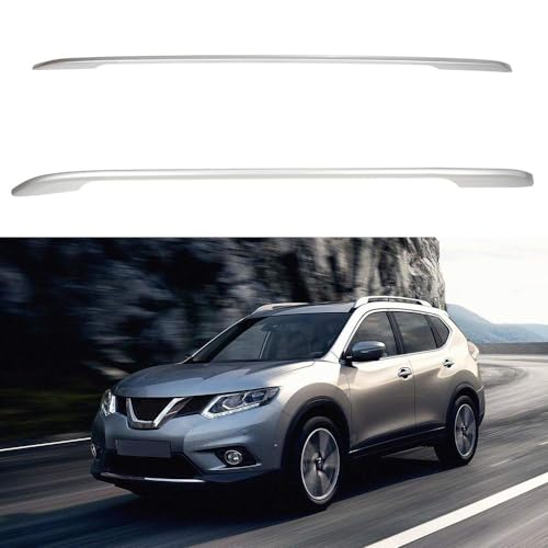 REIJAX Barre Transversale de Galerie de Toit pour Nissan Rogue 2014-2016, Porte-Bagages Voiture en Aluminium, Rails de Toit, Gallerie de Toit, Accessoires pour Voitures