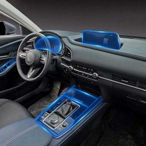 Película transparente de TPU antiarañazos para salpicadero Mazda CX30 2