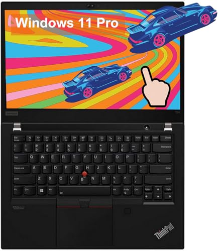 Image of Lenovo ThinkPad T14 Gen 2 Touchscreen Laptop, 14" FHD 1920 x 1080 Display, 11th Generation Intel Core i5-1145G7(2.6-4.4GHz, 4Core), 16GB DDR4 RAM, 512GB SSD, Windows 11 Pro (Renewed)