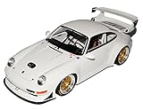 porsche 996 gt2 1/18 Modell befindet sich in einer stilvollen passenden Verpackung.