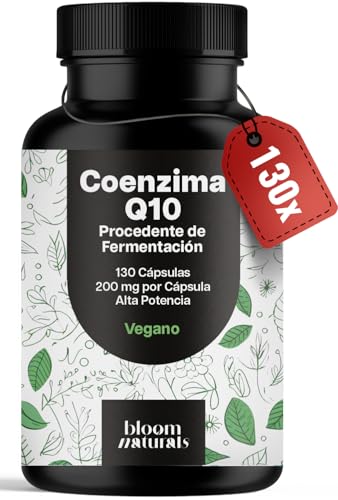 Coenzima Q10 200mg – 130 Cápsulas – Coq10 200 mg por Cápsula – Alta Potencia – Vegano, de Fermentación – Producido en Alemania - Q10 Coenzima – Analizado en Laboratorio