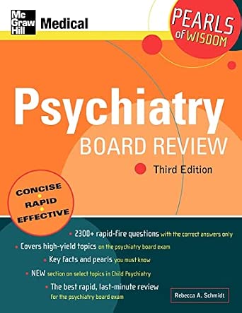 Psychiatry Board Review: Pearls Of Wisdom 3rd Edition Psychiatry Board Review: Pearls Of Wisdom 3rd Edition book cover
