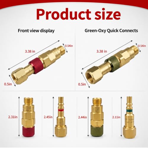 QDB10 Torch To Hose Quick Connect Fittings for Welding Torch, 9/16"B Thread by Pidnsrozo - Used condition - Image 2