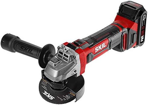 Skil AG290202 20V 4-1/2 inch Angle Grinder Kit with PWRCore 20 2.0Ah Lithium Battery
