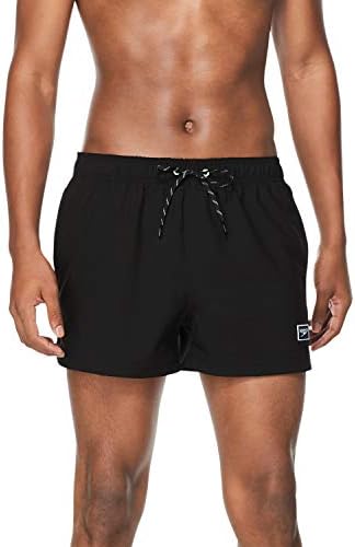 Speedo Men's Standard Swim Trunk Short Length Redondo Solid, Anthracite, Medium