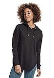 Einfarbiger, leichter Ladies Oversize Hooded Sweatshirt im angesagten boxy Cut mit überschnittenen Schultern