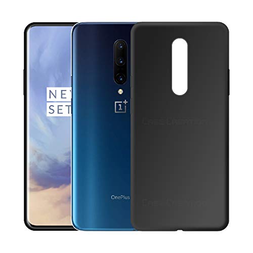 Image of Case Creation Luxurious OG Series for Oneplus 7 Pro Case Cover,Anti-Dirty Slim Case Frosted Matte Cute Candy TPU Raised Bezel (Splash of Color) Back Cover for Oneplus 7 Pro -Black