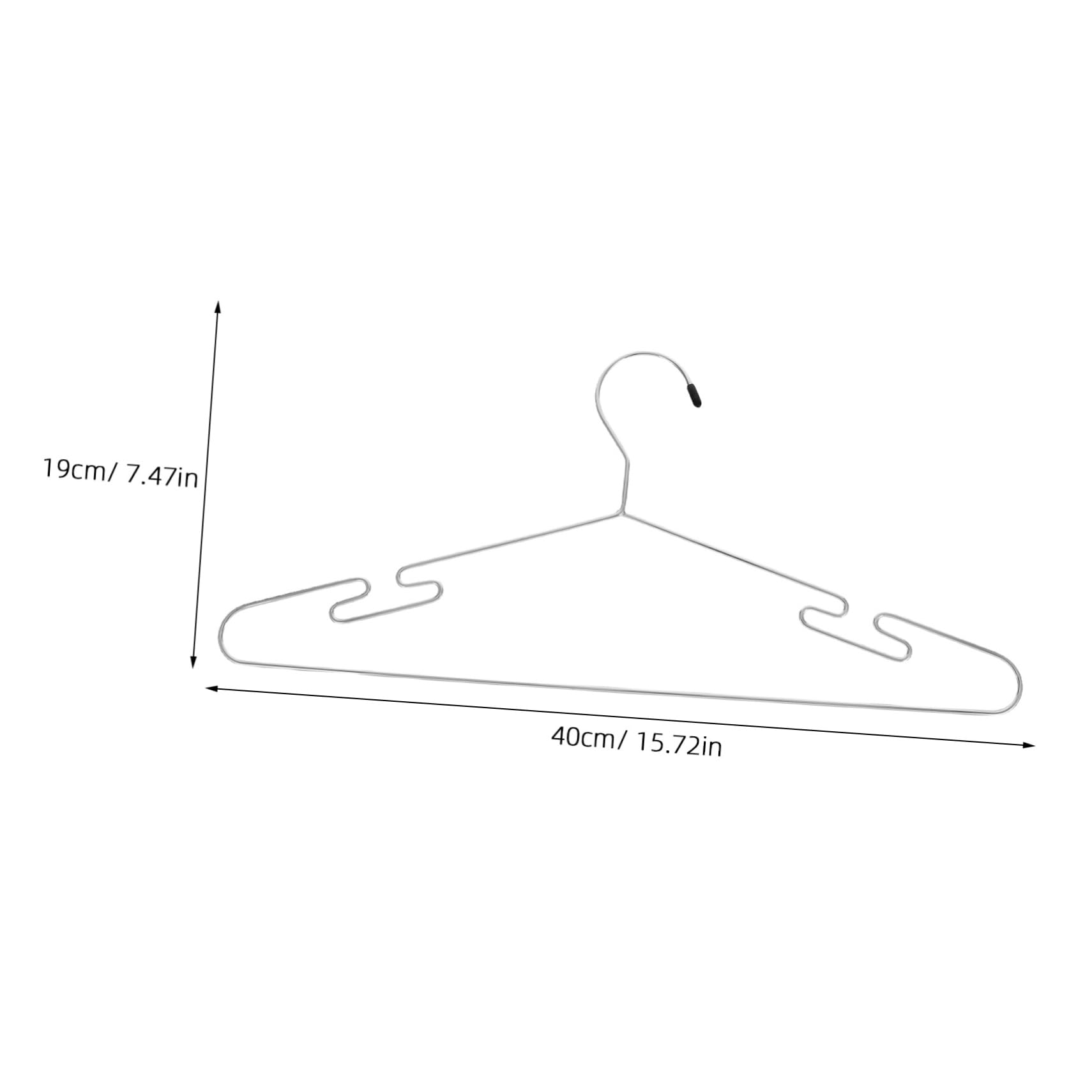 HOUDERCO 5Pcs Clothes Hanger Space Saving Coat Hangers for Closet Organization Multi Purpose Wardrobe Storage Rack for Pants Skirts and Garments and Lightweight