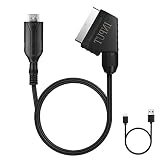 AXFEE Adaptateur Péritel vers HDMI, Convertisseur Péritel vers HDMI avec câble hdmi, Scart ver s Hdmi Convertisseur, pour Full HD TV 720P/1080P,Audio Vidéo pour Lecteur Sky Blu-Ray STB Xbox PS3
