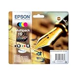 Epson Serie 16 Penna e Cruciverba - Cartucce originali DURABrite Ultra per Stampante Inkjet, Multipack 4 Colori Formato STD, Stampe Casa/Ufficio fino 165 pagine a colori/175 black, Confezione Retail