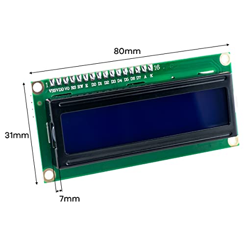 Hosyond 3pcs I2C IIC 1602 LCD Display Module 16x02 LCD Screen Module for Arduino Raspberry Pi - Thumbnail 7