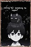 Metal Tin Sign Omori Poster Wall Decor Fun for Home Kitchen Bar Room Garage Vintage Retro Plaque 12x8 Inch