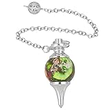 SUNYIK Sea Sediment Jasper Stone Point Healing Dowsing Reiki Chakra Pendulum