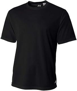 Adult XL Black Birdseye Mesh Tee