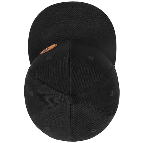 Image of Flat Brim Hats for Men - Gothic Style Skull Hat Leather Pattern - Hip-Hop Snapback Hat Skeleton Hats for Men