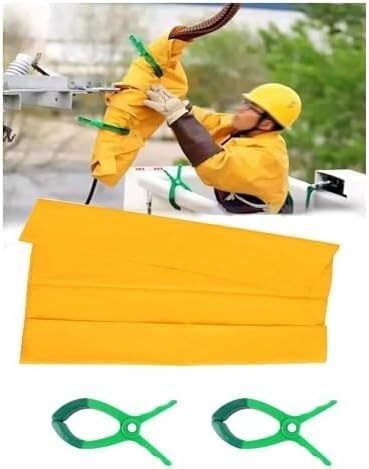 ININOSNP Protección contra descargas eléctricas Tela Aislante de Resina (para Alta y Baja tensión), Mantas y tapetes aislantes for Trabajos en tensión(0.4kv-40x50cm)