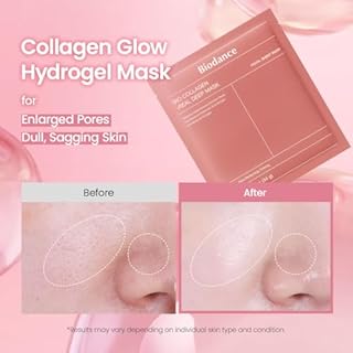 BIODANCE Bio-Collagen Real Deep Mask, Maschera Viso Notturna in Idrogel, Idratante e Rimpolpante, Minimizza i Pori e Migliora l'Elasticità, K-Beauty Skincare Coreana | 4 Pezzi