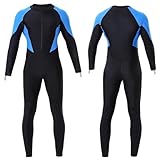 DEHAI Women Men Dive Skins Suit Rash Guard Full Body Swim Swimsuit, 1mm Wet Suits Drysuits Long Sleeve Youth UV Sunsuit for Diving Kayaking Surfing Scuba Waterski Water Sports