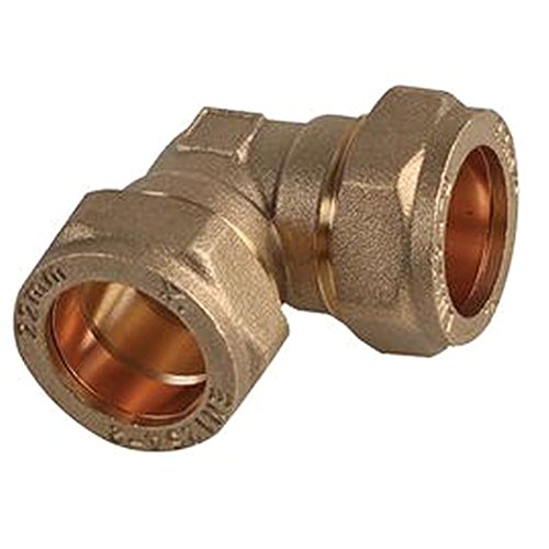 22 mm gomito compressione tubazioni raccordi – 22 mm gomito, compressione, materiale: ottone, dimensioni filettatura – Imperial: – , dimensioni filettatura – Metrica: -