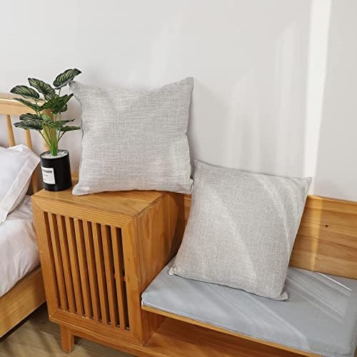 WEIXINHAI Pack of 2 Cushion Covers 40cm x 40cm Christmas Decorative Pillow Covers 16X16 Inche, with Invisible Zipper for Living Room Sofa Bedroom
