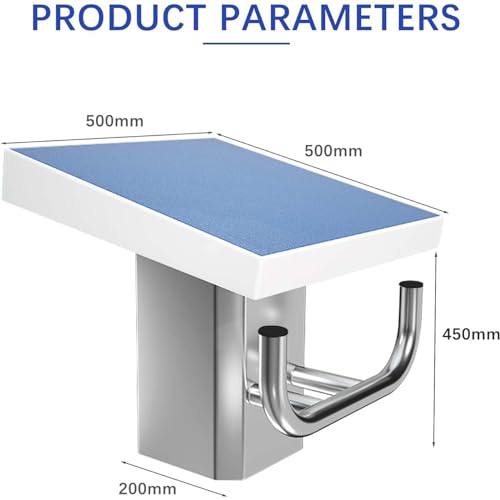 Piattaforma Subacquea Professionale con Superficie Antiscivolo e Base in Acciaio Inox per Competizioni Piscina