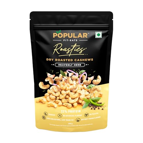 Image of Popular Roasties Dry Roasted Cashew Heavenly Herb, 200 Gm