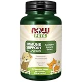 NOW Pet Health, Immune Support Supplement, Formulated for Cats & Dogs, NASC Certified, 90 Chewable Tablets