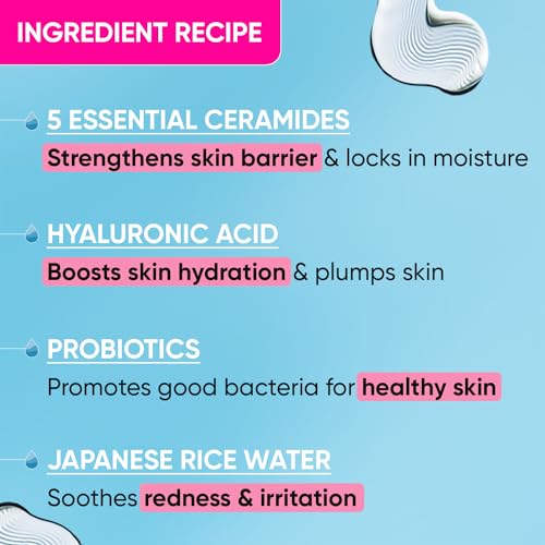 Dot & Key Ceramides Moisturizer with Hyaluronic for Intense Moisturizing and Skin Strengthening | With Probiotic & Rice Water I Barrier Repair... - Image 6