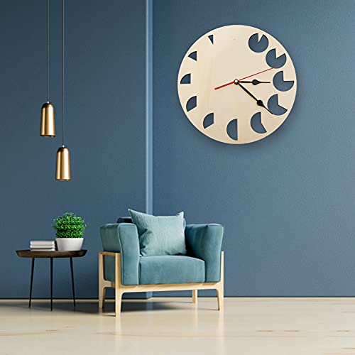 Moon Clock Wall Art Moon Crescent Moon Phases Clock Moon Lover Gift Moon Wall Hanging Clock Moon Home Decor Astronomy Gifts Clock #TOP6