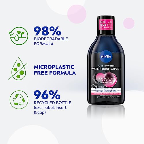 NIVEA MicellAIR Professional Micellar Water Make-Up Remover (400ml), Eye Make Up Remover, Skin Cleanser, Professionally Tested, NIVEA Micellar Water - Image 6