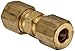 Dixon  62C-04 Brass Compression Tube Fitting, Union, 1/4" Tube OD
